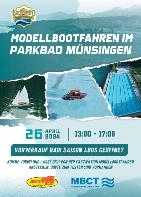 RC Modellbootfahren im Parkbad Münsingen - 
