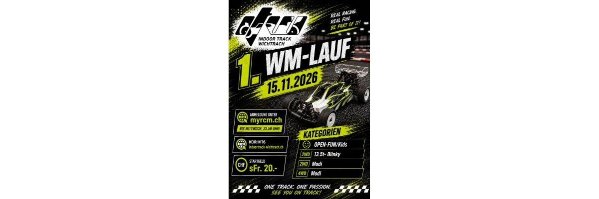 Wintermeisterschaft 26/27 Indoortrack Wichtrach 15.11.26 Lauf 1 - 