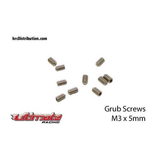 Madenschrauben M3x 5mm Hex 10 St
