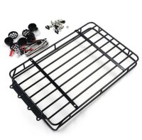 Metal Roof Rack with White Leds for TRX-4, Axial SCX10 II