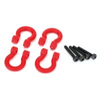 Bumper D-Rings rot mit Schrauben v/h (4) TRX-4, TRX-6 URH