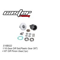 1/16 Gear Diff Set(Plastic Gear 39T)