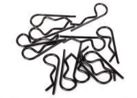 Karrosserie clips, black (12) (standard size )
