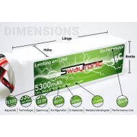 LiPo 1S 3.7V 650mAh 35C/70C Molex