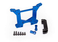 Shock tower, rear, 7075-T6 aluminum ( blue-anodized) (1)/...