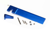 Ruder und Ruder-Arm Aluminium blau