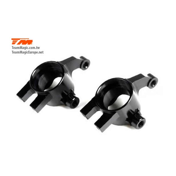 Option Part - E4D-MF - Aluminum 7075 - Steering Block - Black (2 pcs)