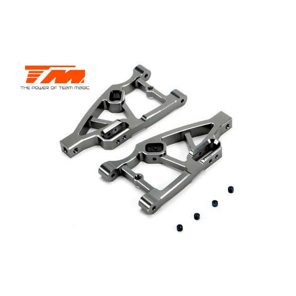 Option Part - E5 - CNC Machined Aluminum Lower Arm - Tinanium (2 pcs)