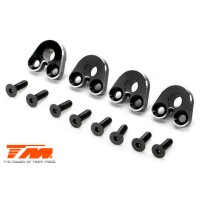 Option Part - E5 - Aluminum Pivot Ball Mount - Black (4 pcs)