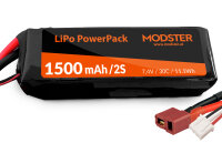 LiPo Pack LiPo Akku 2S 7,4V/1500mAh 30C (Deans) MODSTER...