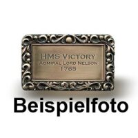 Messingschild Leida