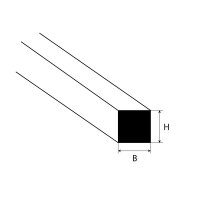 MS-100 Quadratstab 2,5x2,5x250mm (10)