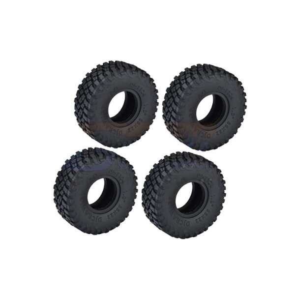 SLVR Grip-Reifen 1.0 mit Einlagen 55x22mm (4) GPM TRX-4M, SCX24