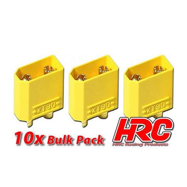 Stecker - XT90 - männchen (10 Stk.) - Gold