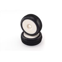 Sahara Reifen supersoft auf Felgen weiß (2) 1/8 Buggy