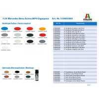 1:24 Mercedes Benz Actros MP4 Gigaspace