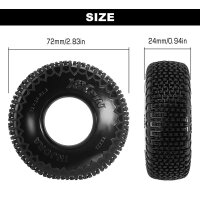 Reifen Pin 1.3" Tires XHX (4) (72*24mm)