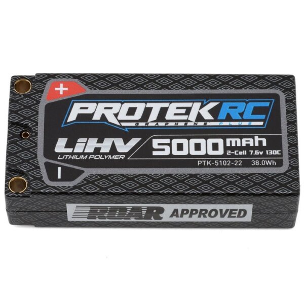 SLVR 2S 130C Low IR Si-Graphene HV Shorty LiPo Batterie (7.6V, 5000mAh, 96x47x25mm, 207g)