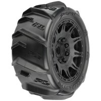 1/6 Dumont Snd/Snw Tires F/R MTD 24mm Blk Raid(2)