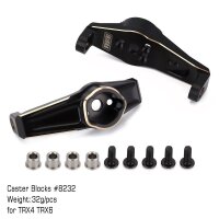 INJORA Black Coating Brass Caster Blocks C Hubs #8232 for...