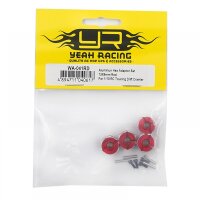 Yeah Racing Aluminun Hex Adaptor Set 12X8mm Red For 1/10...