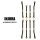 INJORA Black Brass High Clearance Chassis Links for 1/18 Redcat Ascent18