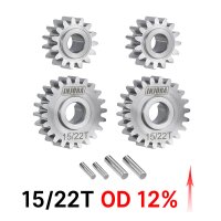 INJORA Stainless Steel Portal Gears Set for 1/18 Redcat...