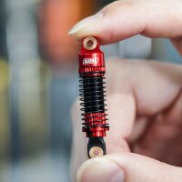 INJORA 53mm Threaded Oil Shocks for 1/18 Redcat Ascent18 4pcs red
