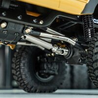 INJORA Stainless Steel High Clearance Links 4 Link Conversion Kit for 1/18 FMS FCX18 LC80