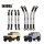 INJORA Stainless Steel High Clearance Links 4 Link Conversion Kit for 1/18 FMS FCX18 LC80