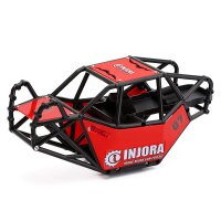 INJORA 310mm Wheelbase Nylon Rock Buggy Chassis Roll Cage for 1/10 RC Crawler Green Roll Cage