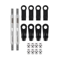 INJORA Stainless Steel Links with Rod Ends for 1/10 RC Crawler - Eye to eye 120mm