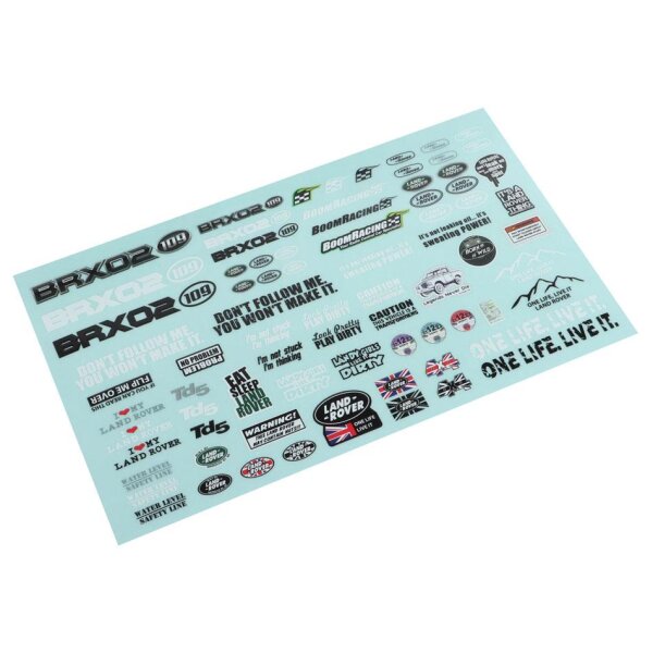 Boom Racing Decal Sticker for BRX02 109 Chassis for BRX02 109