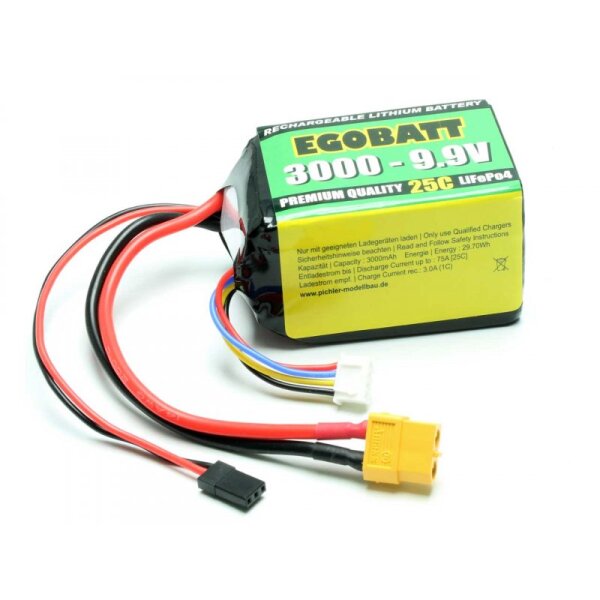 LiFe Akku EGOBATT 3000 - 9.9V (25C)