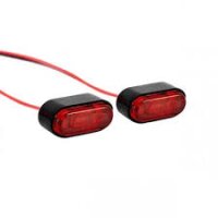 INJORA Side Marker Lights Warning Lights for RC Cars 11x5mm rot