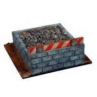 Railroad Buffer Block Scenery 11 x 11 cm
