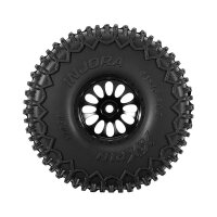 INJORA 0.75" 44*16mm Aluminum Wheels Set for 1/32 Redcat Ascent-32 (W7501) Black
