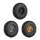INJORA 0.75" 44*16mm Aluminum Wheels Set for 1/32 Redcat Ascent-32 (W7501) Black