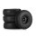INJORA 0.75" 44*16mm Aluminum Wheels Set for 1/32 Redcat Ascent-32 (W7501) Black