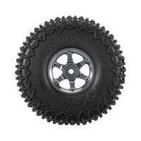 INJORA 0.75" 44*16mm Aluminum Wheels Set for 1/32 Redcat Ascent-32 (W7502) Titanium