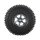 INJORA 0.75" 44*16mm Aluminum Wheels Set for 1/32 Redcat Ascent-32 (W7502) Titanium