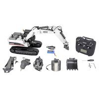 G705E Bagger Metall 1:14 RTR weiss Elektro