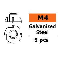 Einschlagmutter M4 galvanisiert 5x